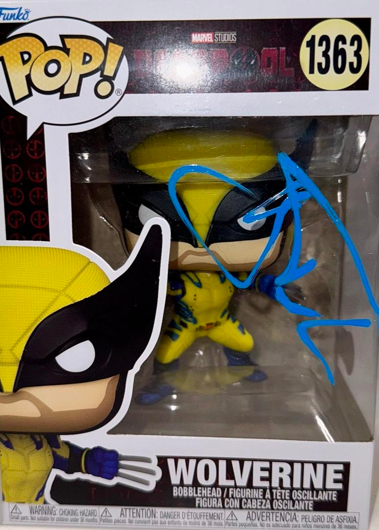 Hugh Jackman Signed Funko Pop #1363 "Wolverine" Deadpool - Beckett COA